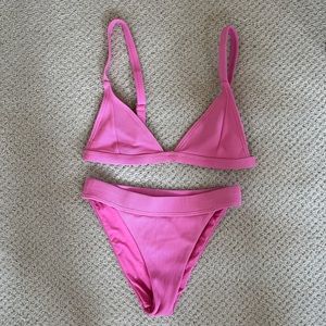 Hello Molly Bubblegum Pink Cabo Bikini Top and Bottom